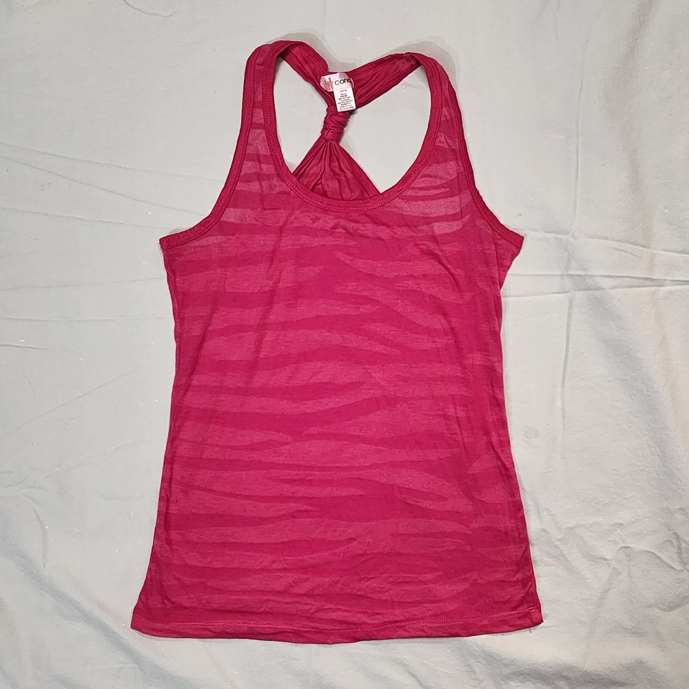Chic Fuchsia Tank Top with Unique Back Detail